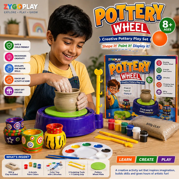 PotteryPro™ Creative Pottery Wheel Set - Shape it. Paint it. Create it!