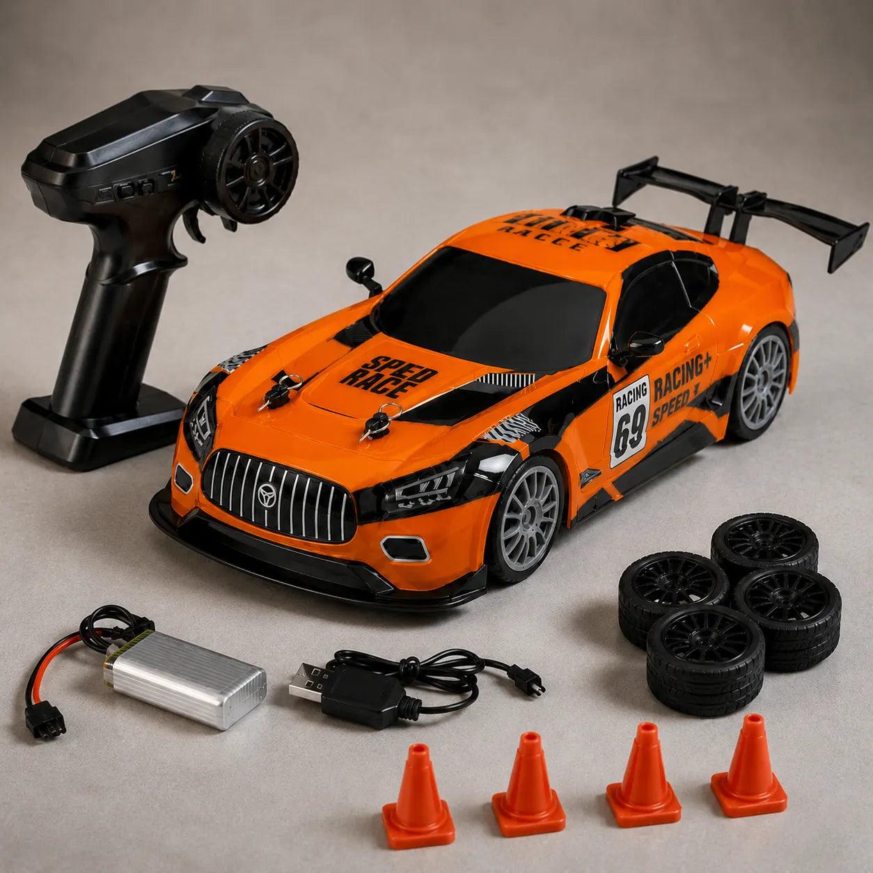TrailRage™ 4WD RC Racer – 1:18 Scale High-Speed DriftRacing Car