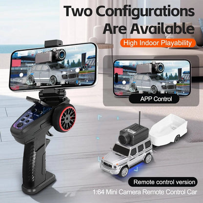 CamCruise™ 1:64 Mini Remote Camera Car – Drive. Capture. Play.