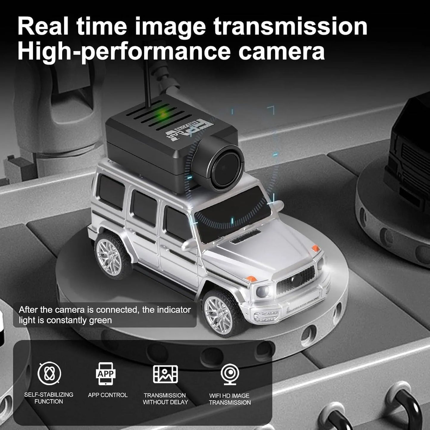 CamCruise™ 1:64 Mini Remote Camera Car – Drive. Capture. Play.