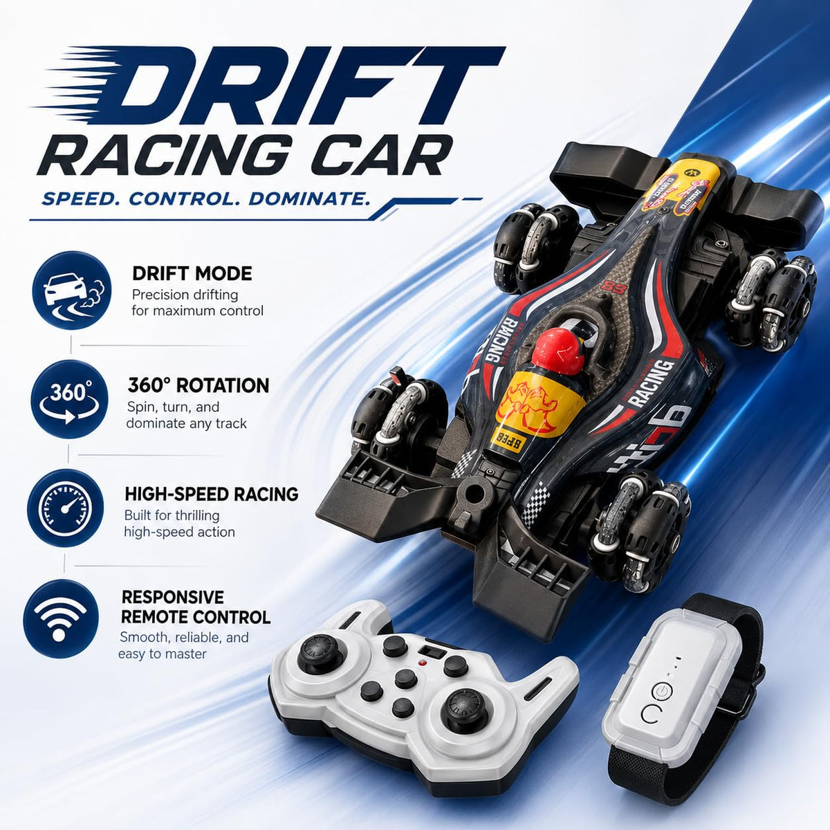 ZygoPlay NitroSpin RC Racing Car