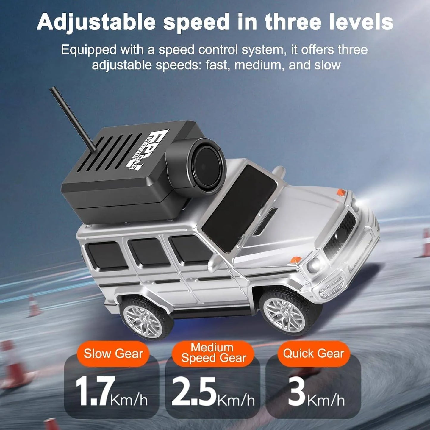 CamCruise™ 1:64 Mini Remote Camera Car – Drive. Capture. Play.