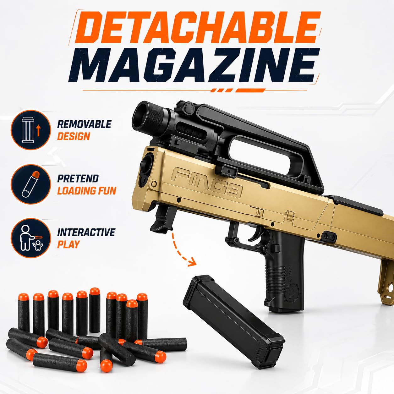 FMG9 Folding Foam Dart Blaster