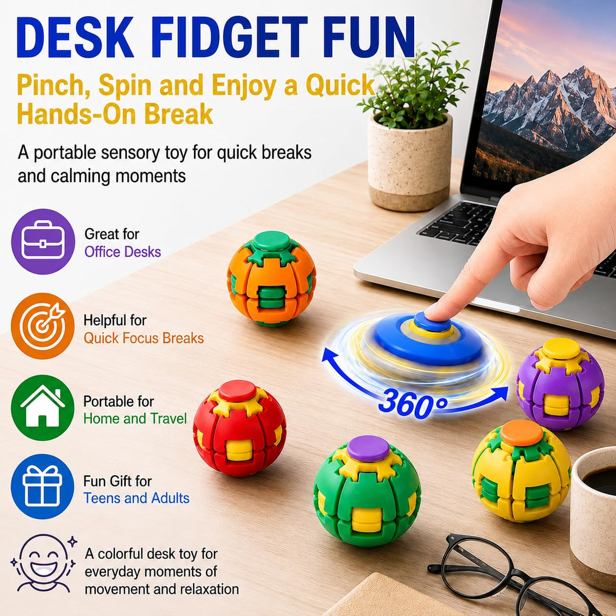 ZygoPlay SpinSphere 360° Fidget Ball