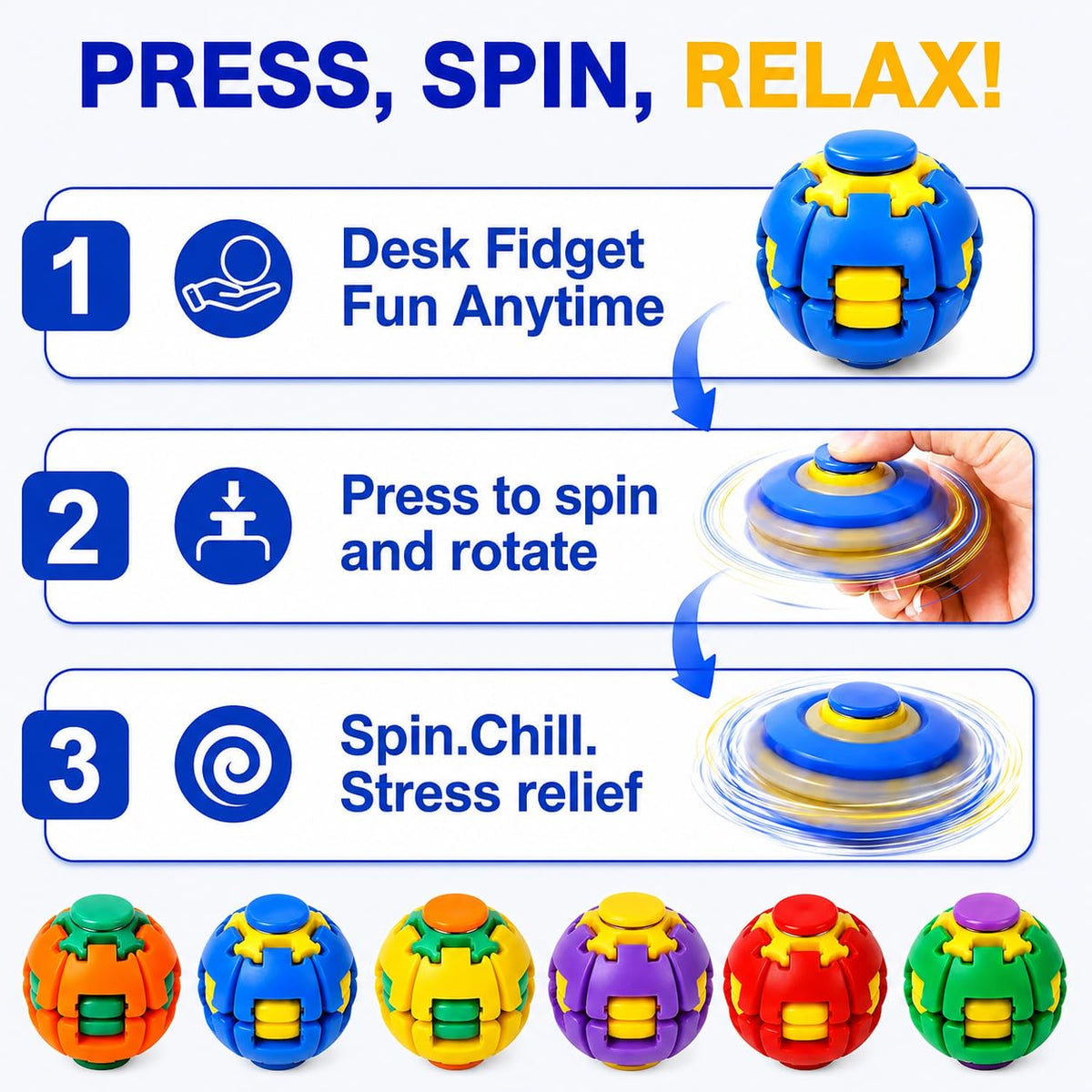 ZygoPlay SpinSphere 360° Fidget Ball