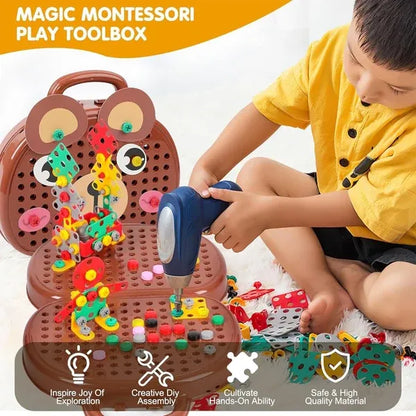 Zygoplay Junior Builder - 203-Piece Creative Drill & Build Kit