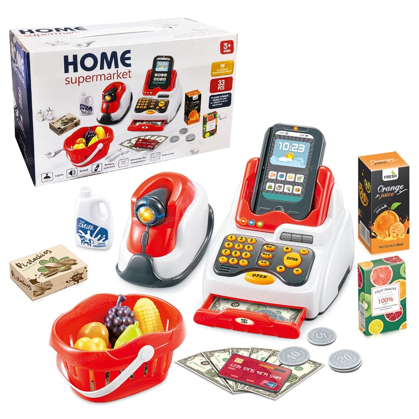 ShopSmart 2-in-1 Supermarket Playset