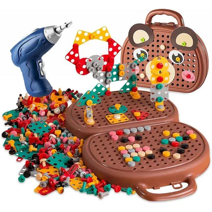 Zygoplay Junior Builder - 203-Piece Creative Drill & Build Kit