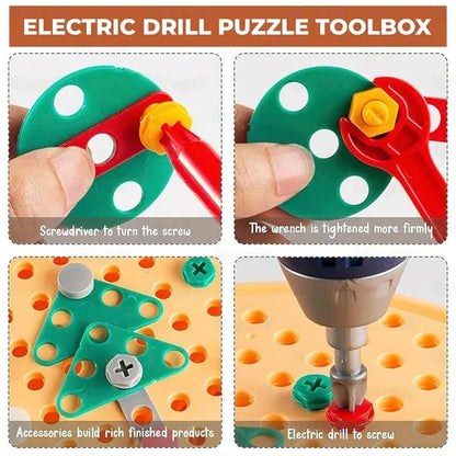 Zygoplay Junior Builder - 203-Piece Creative Drill & Build Kit