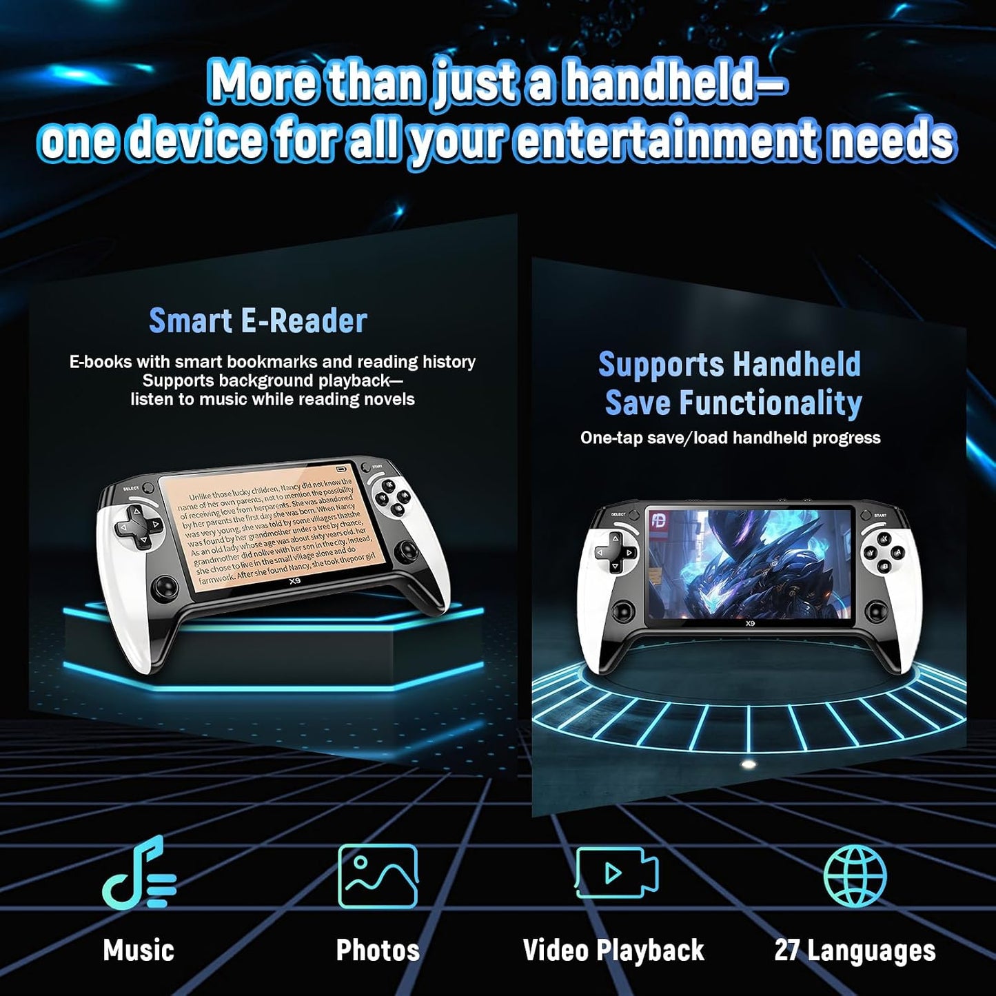 BlackHawk X9™ – 15,000+ Games Retro Gaming Console