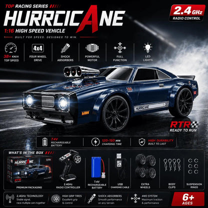 HURRICANE 1:16 4WD High-Speed RC Car