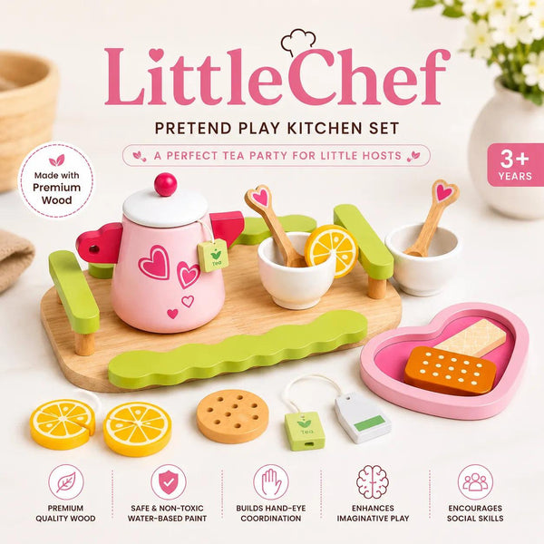 ZygoPlay LittleChef™ Wooden Tea Party Set