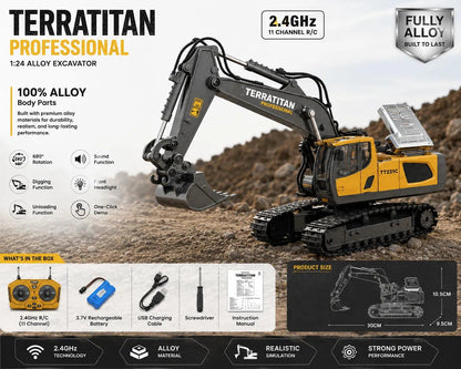 ZygoPlay TerraTitan™ RC Excavator - 1:20