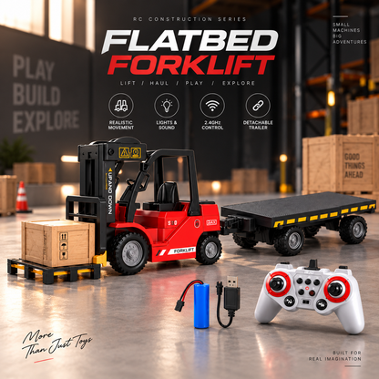 Remote Control Forklift with Trailer 1:24