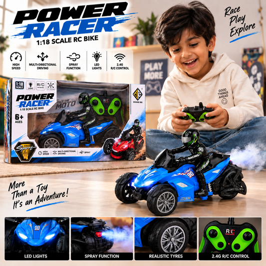 Power Racer 1:18 Scale RC Bike