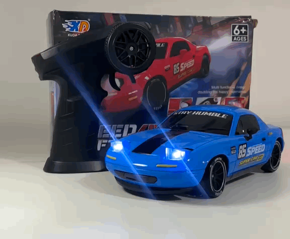 DriftX 4WD RC Drift Car – High Speed Remote Control Racing Car with LED Lights, Proportional Control & Rechargeable Battery