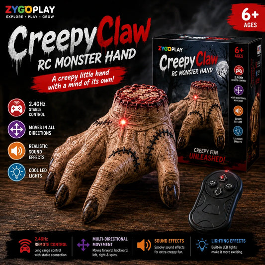 CreepyClaw RC Monster Hand - A creepy little hand with a mind of its own!