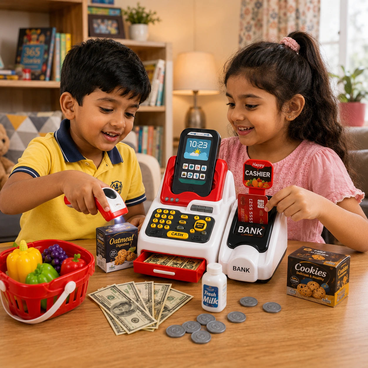 ShopSmart 2-in-1 Supermarket Playset