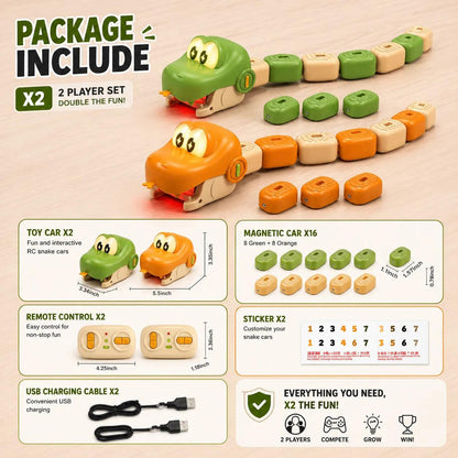 ZygoPlay GrowSnake™ Interactive RC Toy - 2 Player Set