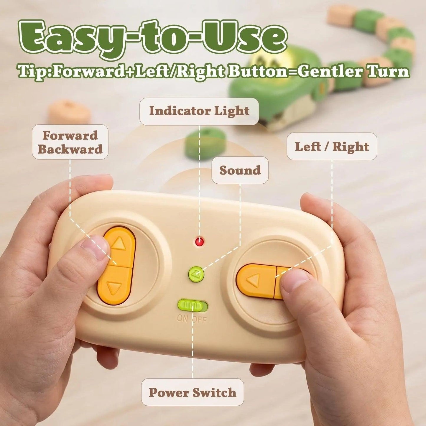 ZygoPlay GrowSnake™ Interactive RC Toy - 2 Player Set
