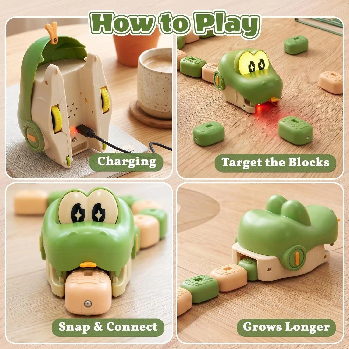 ZygoPlay GrowSnake™ Interactive RC Toy - 2 Player Set